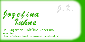 jozefina kuhne business card